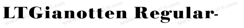 LTGianotten Regular字体转换